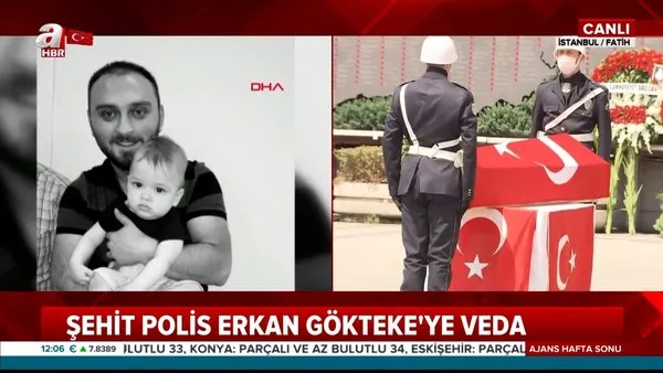 Son Dakika Haberi: Şehit Polis Erkan Gökteke'ye İstanbul İl Emniyet Müdürlüğü'nde veda merasimi | Video