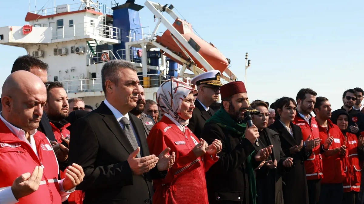 Türk Kızılay ramazan ayının ilk günü Gazze’ye 21’inci iyilik gemisini yola çıkardı