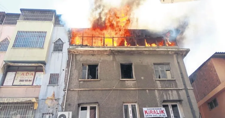 Çerçi Yusuf’un deposunda yangın