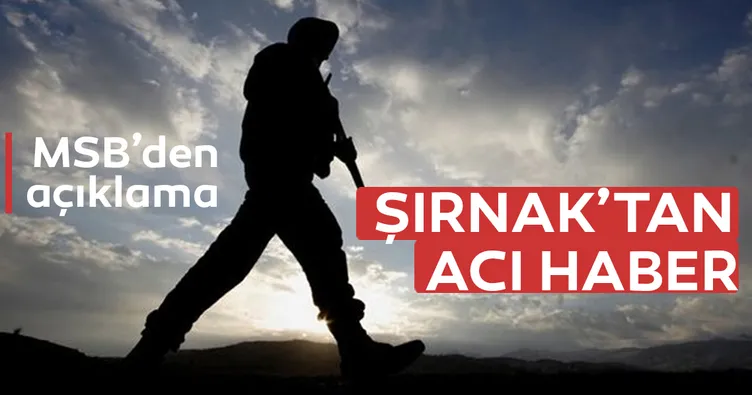Şırnak’ta 2 şehit