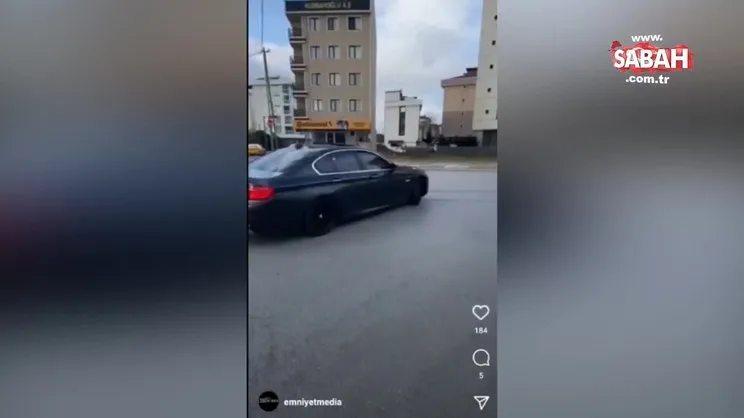 Lüks araçla drift attı, aynı gün polise yakalandı | Video