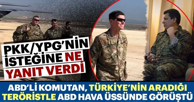 ABD’li komutan aranan PKK’lı terörist ile görüştü