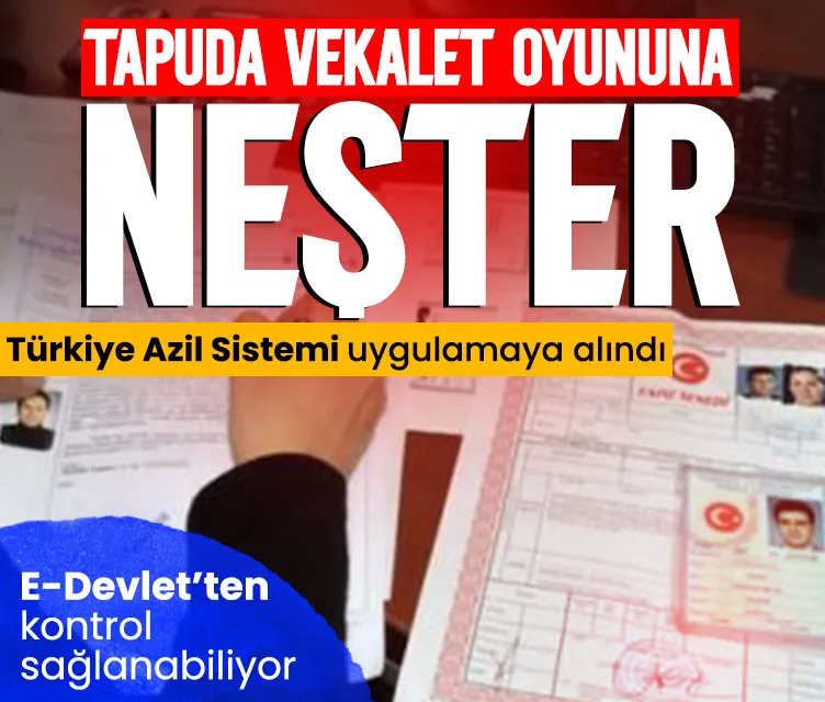 Tapuda vekalet oyununa neşter