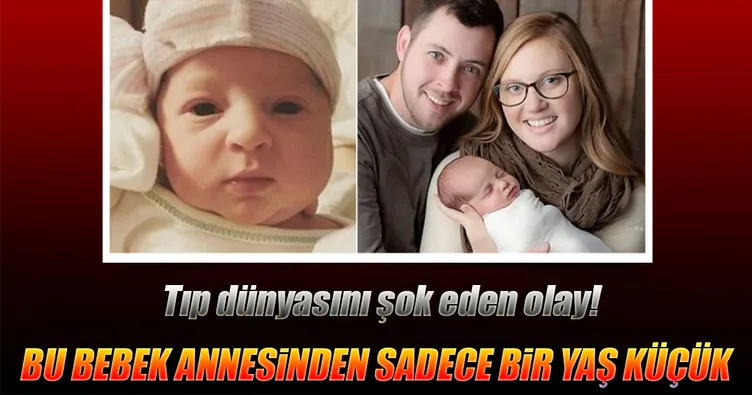 Annesinden bir yaş küçük bebek
