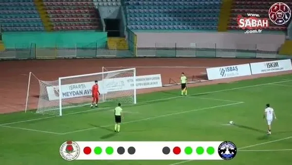 Isparta Tekespor kalecisi penaltı atışında yaptıklarıyla olay yarattı | Video