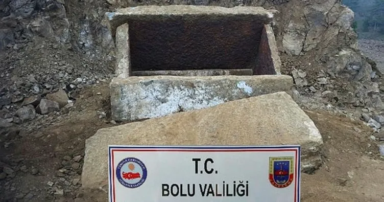 Bolu’da, inşaat kazısında 2 bin yıllık mezar bulundu