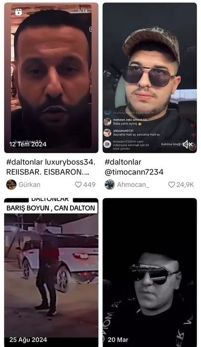 Barış Boyun Çetesi, Daltonlar, Redkitler, Gündoğmuşlar... TikTok’ta tehlikeli propaganda: Suçu ’trend’ haline getirdiler!