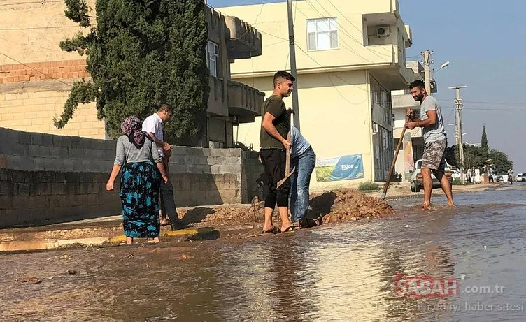 Suruç’ta taban suyu yükseldi, mahalleleri su bastı