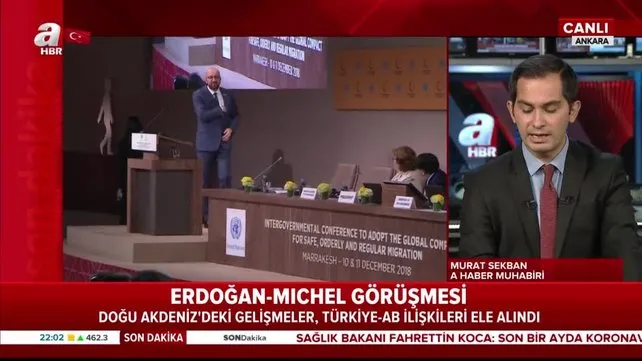 Başkan Erdoğan AB Konseyi Başkanı Charles Michel ile görüştü | Video