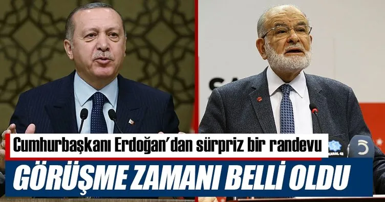 Erdoğan yarın SP lideri Karamollaoğlu ile görüşecek