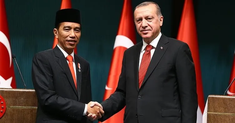 Başkan Erdoğan, Endonezya Cumhurbaşkanı Widodo ile görüştü