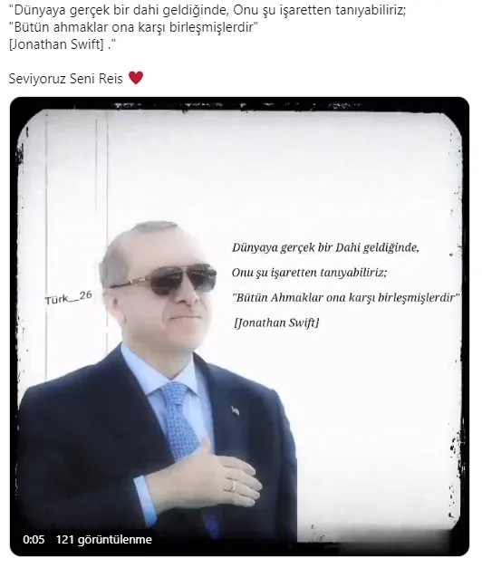 Başkan Erdoğan sevgisi fotoğraflarla dile geldi