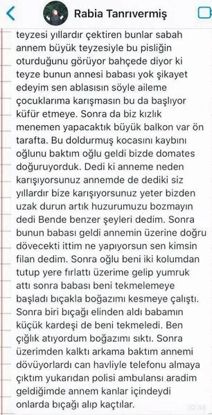 son dakika haberi 23 yasindaki rabia