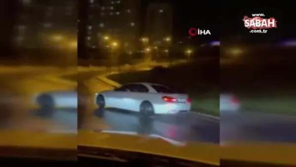 Başakşehir'de drift yapan sürücünün ehliyeti iptal edildi | Video