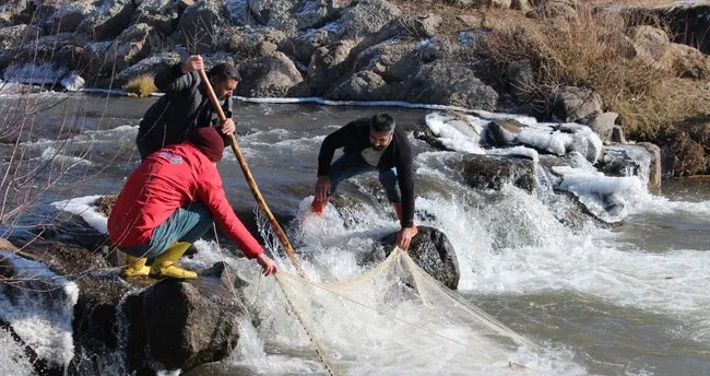 Ağrı’da balıkçılar ilk mesailerine başladı