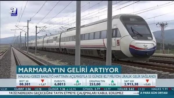 Marmaray'ın geliri artıyor