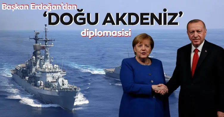 Başkan Recep Tayyip Erdoğan, Almanya Başbakanı Angela Merkel ile bir video konferans görüşmesi gerçekleştirdi