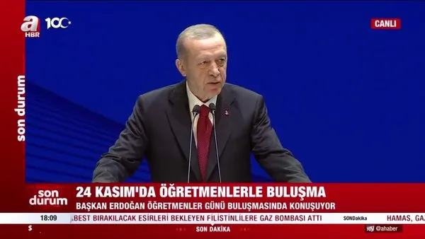 Başkan Recep Tayyip Erdoğan'dan Öğretmenler Günü Buluşması'nda önemli açıklamalar