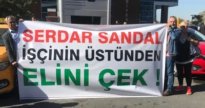 Engelli personeli kapı önüne koydu