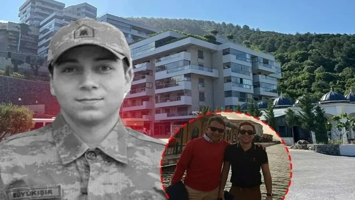 Şantiye alanı ve adalet terazisi sembolü