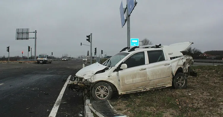 Kamyonet tırla çarpıştı: 1 yaralı