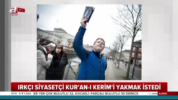 İsveç'te cami önünde Kur'an-ı Kerim yakmak isteyen aşırı sağcı politikacıya izin verilmedi | Video