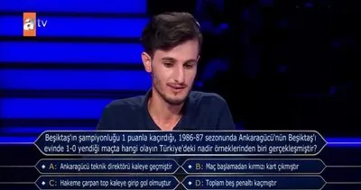 Kim Milyoner Olmak İster’de duygulandıran Beşiktaş sorusu! Ağabeyim bana fısıldıyor gibi...