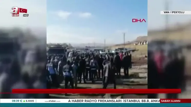 Van'da zabıtaya taşlı sopalı saldırı