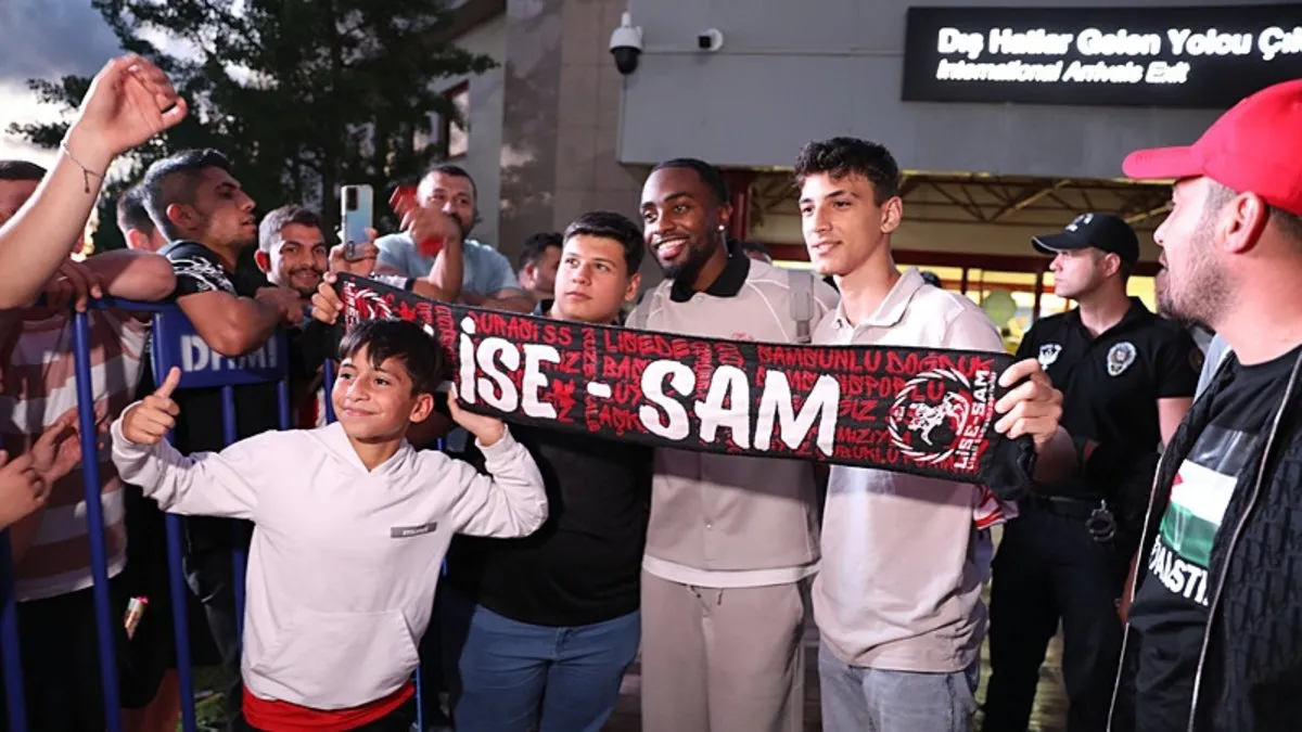 Samsunspor'un yeni transferi kente geldi