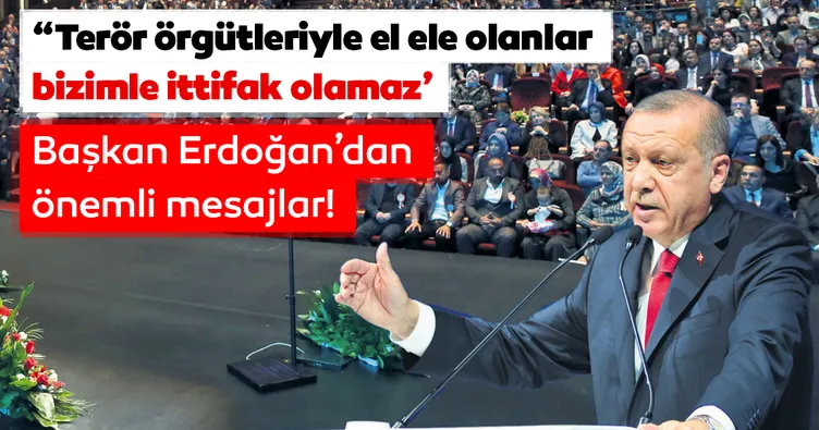 ‘Terör örgütüyle el ele olanlar bizimle ittifak halinde olamaz’