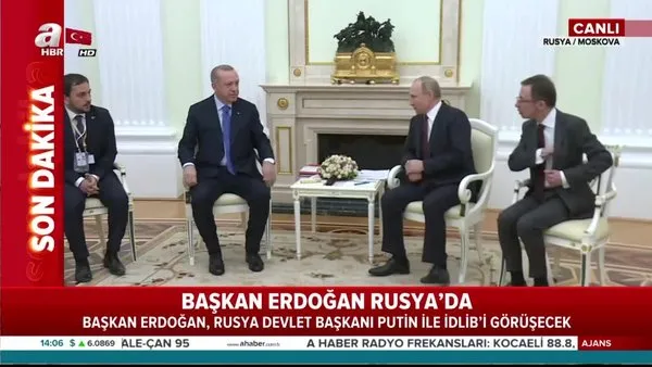 Erdoğan-Putin arasında kritik İdlib görüşmesi Moskova'da başladı! Neler konuşulacak? | Video