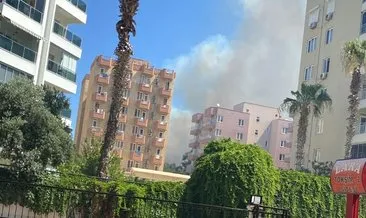 Antalya Lara Bölgesi’nde orman yangınına karadan ve havadan müdahale ediliyor #antalya