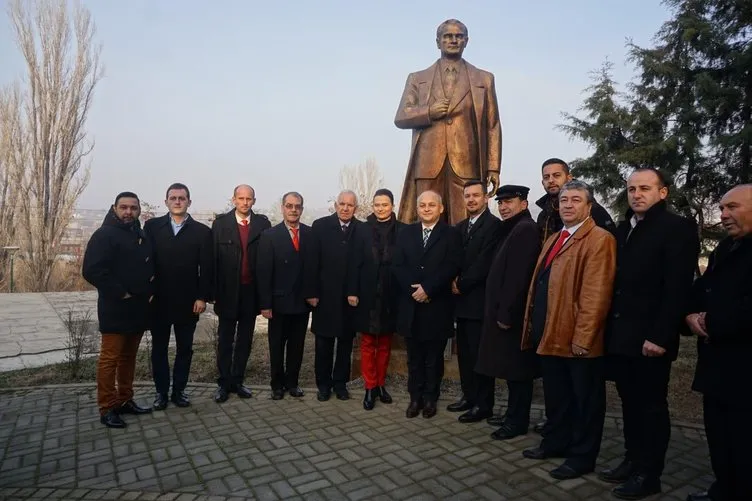 Makedonya’da Atatürk Anıtı açıldı