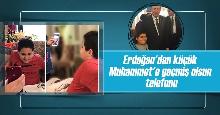 Cumhurbaşkanı Erdoğan’dan küçük Muhammet’e geçmiş olsun telefonu