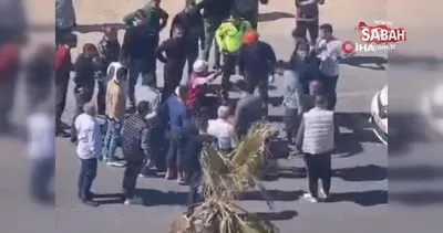 Mardin’de motosiklet üzerinden düşen kadın ağır yaralandı | Video