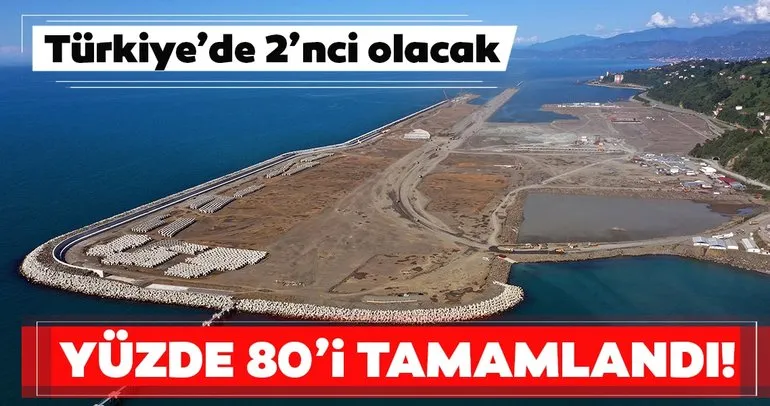 Türkiye’de 2’nci olacak! Rize- Artvin Havalimanı’nın yüzde 80’i tamamlandı