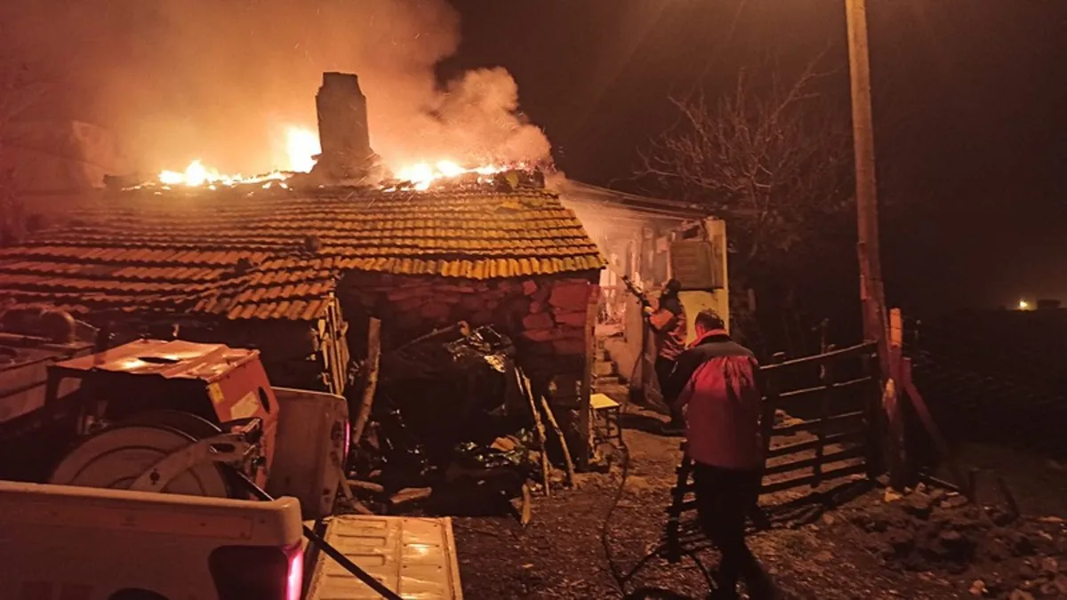 Sobadan çıkan ev yangınında 1 kişi yaralandı Sobadan çıkan ev yangınında 1 kişi yaralandı