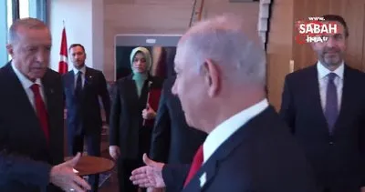 Başkan Erdoğan, İsrail Başbakanı Netenyahu’yu kabul etti | Video