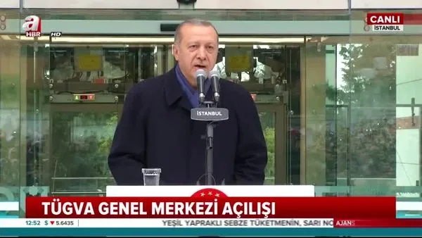 Cumhurbaşkanı Erdoğan'ın TÜGVA Genel Merkezi açılış töreni konuşması