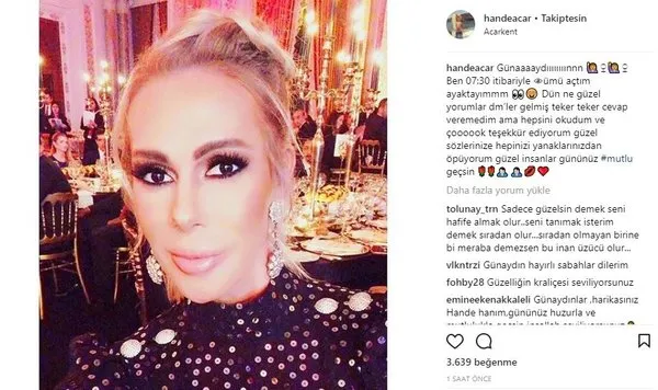 Ünlü isimlerin Instagram paylaşımları (06.12.2017)