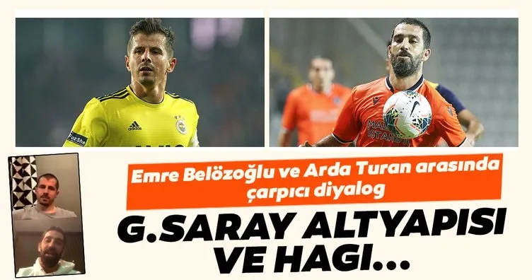 Emre Belözoğlu ve Arda Turan’dan canlı yayında çarpıcı diyalog! Galatasaray altyapısı ve Hagi...