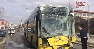 Son Dakika: Başakşehir’de 2 İETT otobüsü çarpıştı! 6 yaralı | Video