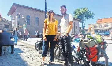 Tarihi Sur’a 3 bin kilometre pedal çevirerek geldiler #diyarbakir