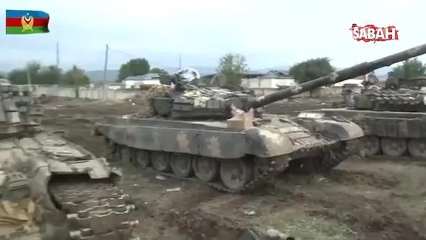Azerbaycan ordusu ile karşılaşan Ermenistan güçleri tanklarını geride bırakarak kaçtı | Video