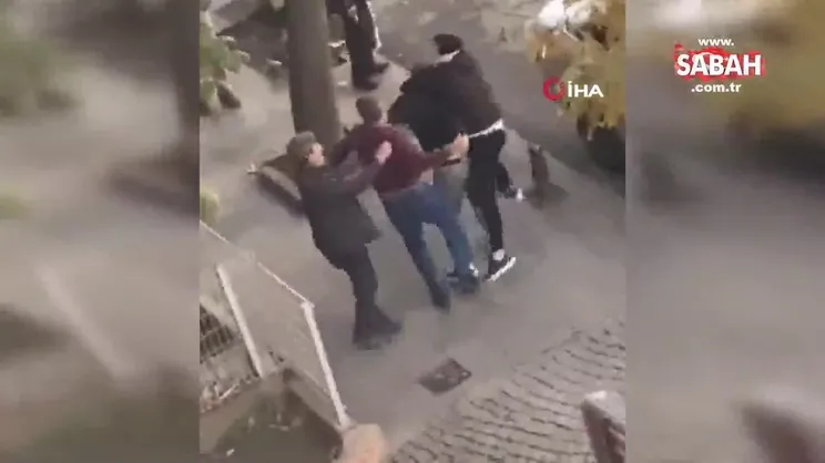 Sokak ortasında bıçaklı dehşet | Video