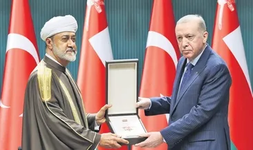 Erdoğan Umman Sultanı ile görüştü