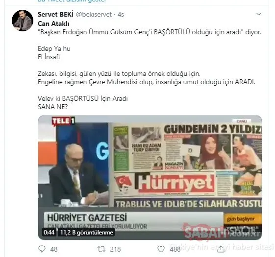 Can Ataklı'nın Ümmü Gülsüm ile ilgili çirkin yorumlarına tepki yağıyor