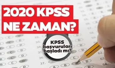 ÖSYM açıkladı: KPSS başvurusu 2020 ne zaman başlayacak? KPSS sınavı ne zaman, hangi tarihte?