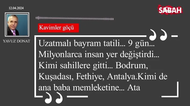 Yavuz Donat | Kavimler göçü