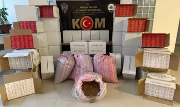 Manisa'da tütün kaçakçılarına operasyon: Bir gözaltı #manisa